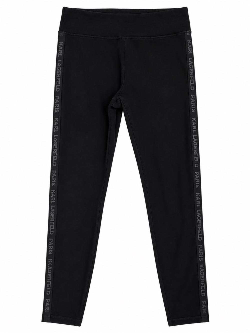 Karl Lagerfeld women’s Black Leggings with Logo Side Tape